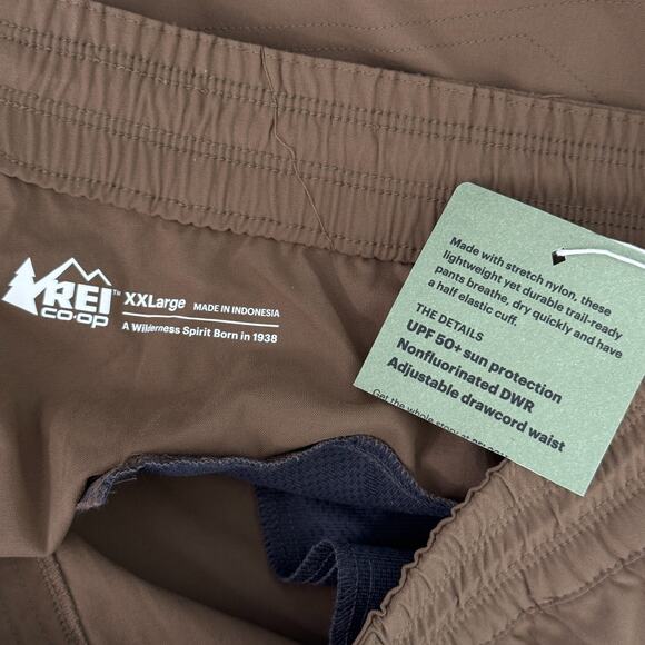 REI Trailmade Joggers Men XXL Trail Pant Hike Camp Casual Outdoor UPF 50 NEW 2XL - Picture 3 of 12